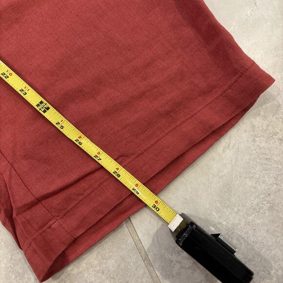 Old Navy Women's High Rise Wide Leg Linen Light Red Pull On Pants Sz XL Lounge - Picture 10 of 10